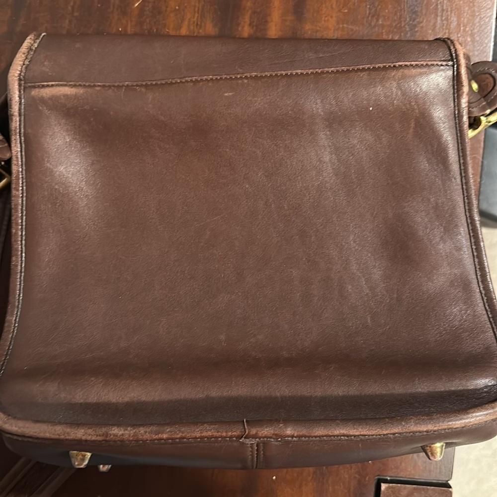 Vintage Coach Stewardess Bag Purse 9525 Dark Brown Mahogany Costa Rica - Picture 5 of 12
